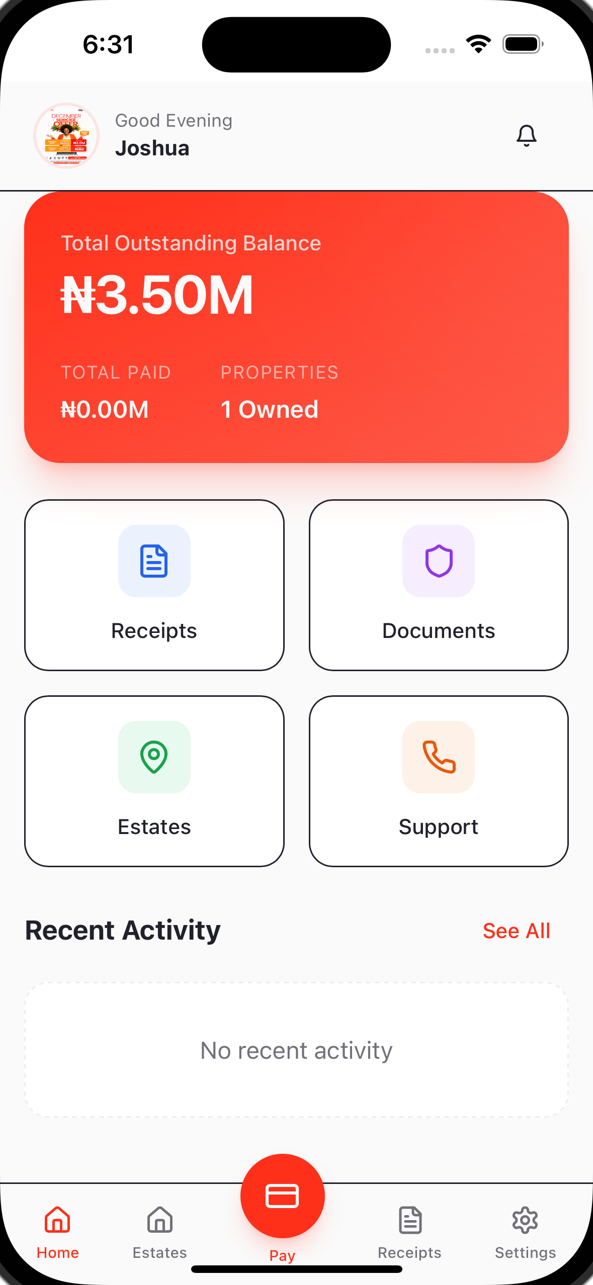 UGHORON App screen 1